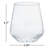Hammered Libbey Base All-Purpose Stemless Wine Glasses