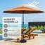 Parasol de marché éclairé 10 pi 10 po Lucianna-2071233322