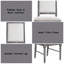 Ensemble de 2 chaises d'appoint Leventis