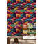 Papier peint tissé multicolore