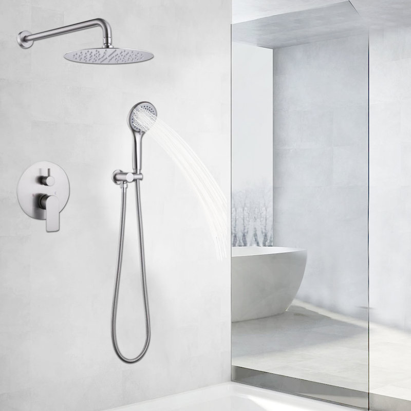 Complete Shower System, Brushed Nickel