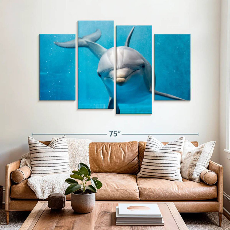Brampt Friendly Dolphin, 42'' H x 68'' W