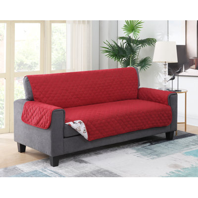 Polyester T-Cushion Sofa Slipcover