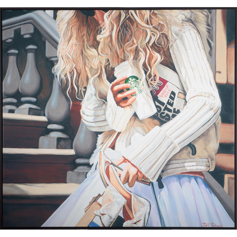 Sjp Print by Jeff Schaub, 26" H x 26" W x 2" D, Canvas