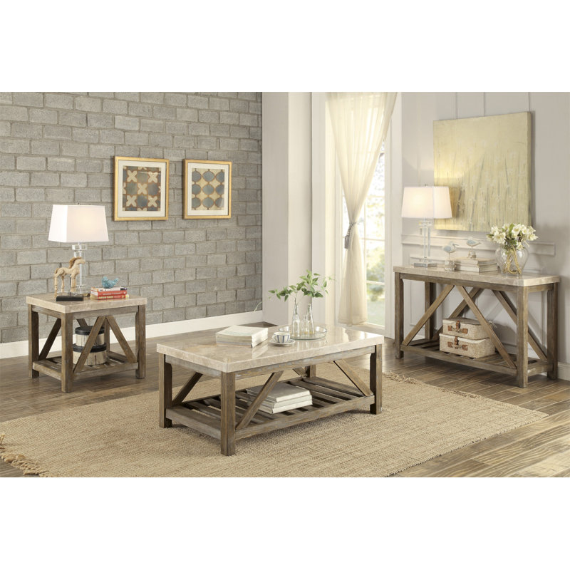 Table de bout avec support en angle de style industriel 1pc