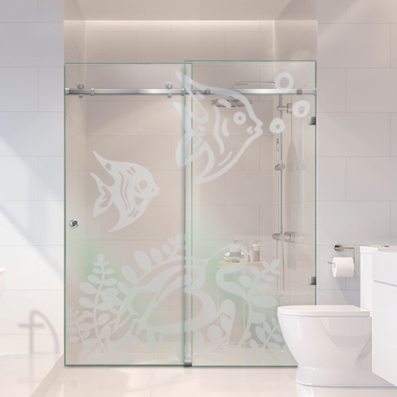 Douche en verre 62 po x H 80 po, Oui, Non privé