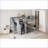 Full Size Solid Pinewood &amp; MDF Space-Saving Multifunctional Loft Bed Gray for Teens &amp; Young Adults-876540713