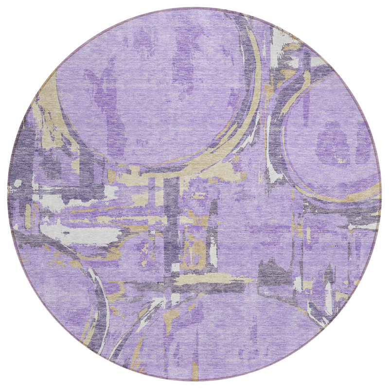  Malek Area Rug, Round 8'