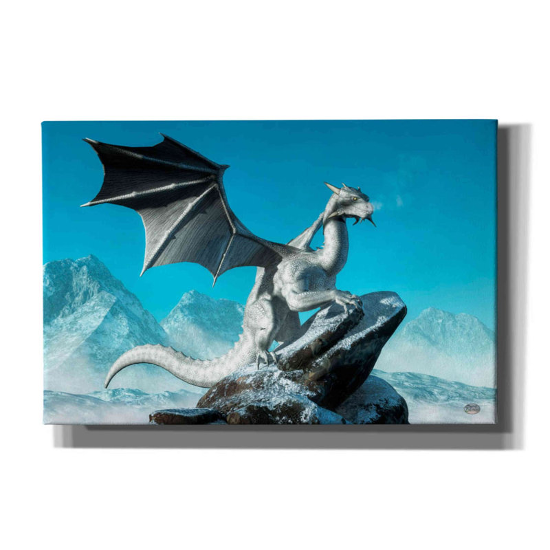 Estey " Winter Dragon " by Daniel Eskridge, 12" H x 18" W x 0.75" D