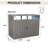 Garbage Bin Shed Stores 2 Trash Cans Metal Outdoor Bin Shed