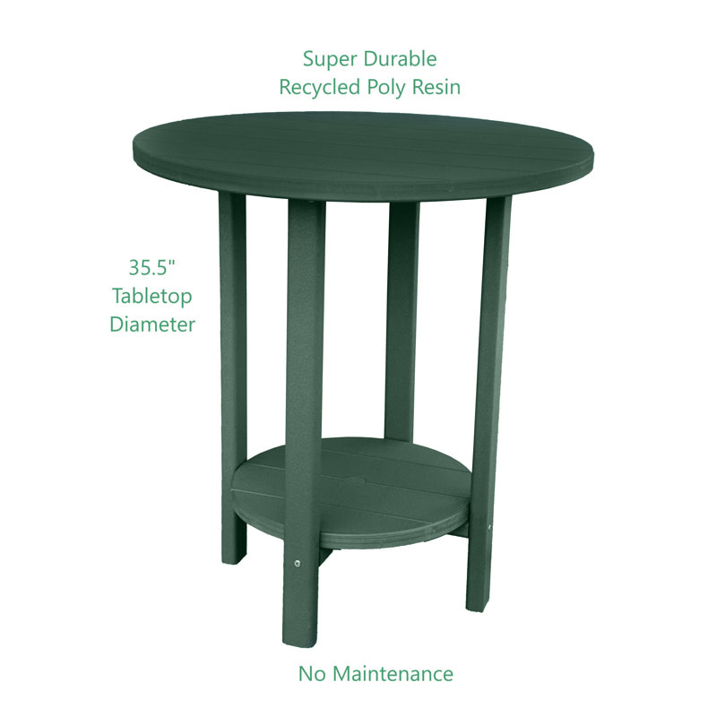 Table bistro Gloridine pour l'extérieur, Vert