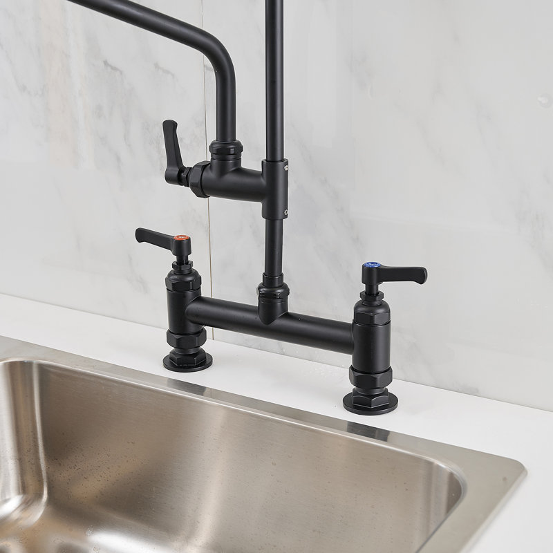 VIBRANTBATH Pull Down Kitchen Faucet, Matte Black