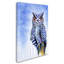 «Great Horned Owl in Blue», impression sur toile tendue-33556853