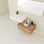 Unité de salle de bain avec lavabo en résine - coffre de rangement élégant