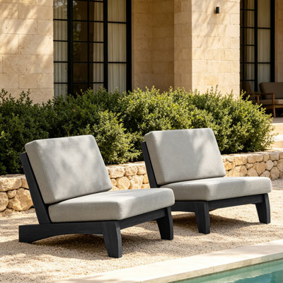 Ensemble de conversation d'extérieur 2 pièces avec coussins pour patio ou jardin Polett