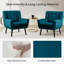 Ensemble de 2 fauteuils capitonnés rembourrés à dossier large-1460378984
