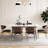 63" Modern Sintered Stone Dining Table, Rectangular Marble Pattern Kitchen Table for 4-6