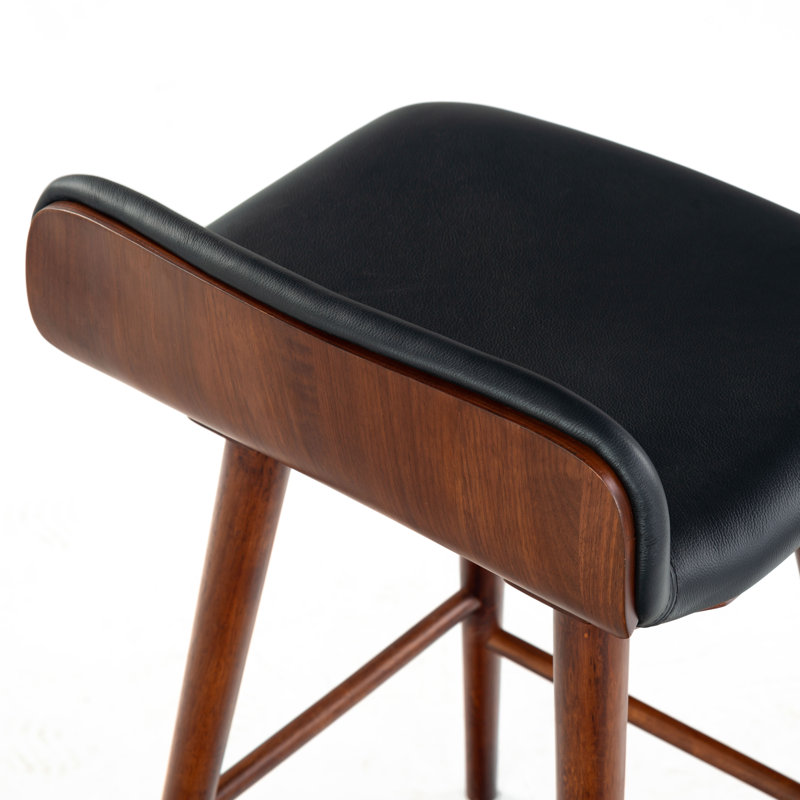 Vanya Barstool, Black, Short Stool - 28"