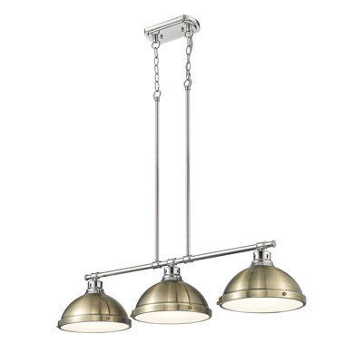 Luminaire suspendu linéaire 3 lumières Laramy