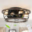 Ventilateur de plafond Bowdoin de 18 po de style ferme, encastré, réversible, petit ventilateur sans pales pour plafond bas