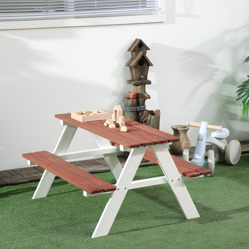 Outsunny Kids Picnic Table Set