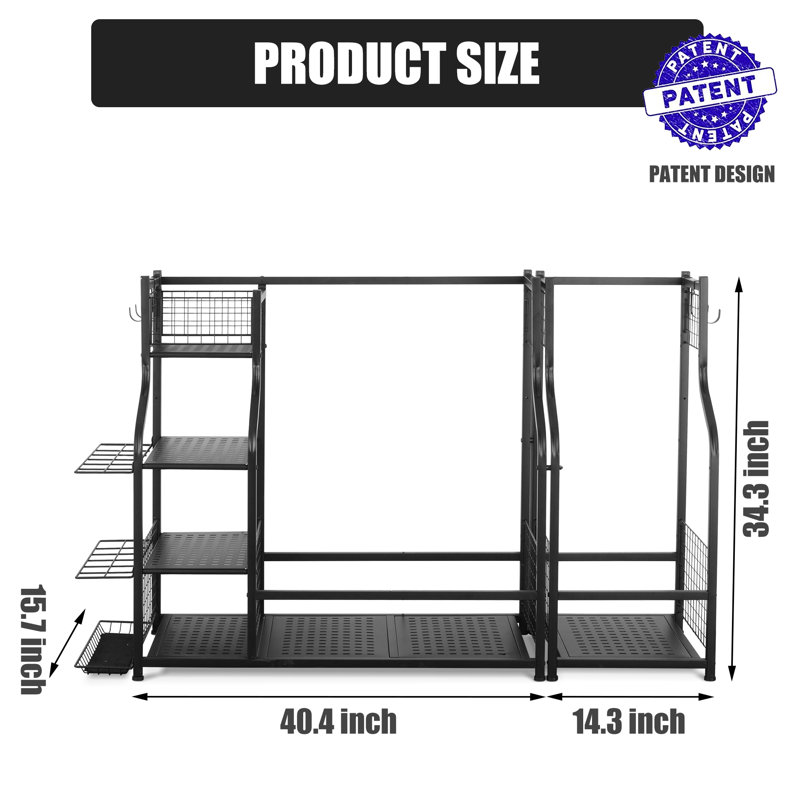 Folandopolis Adjustable Multi-Use Sports Rack