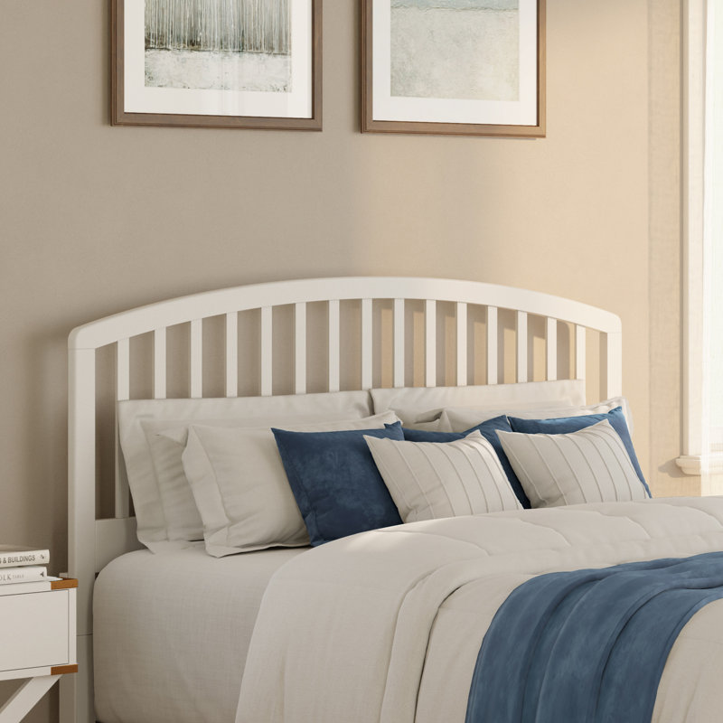 Brekke Solid Wood Headboard, Full/Queen, White