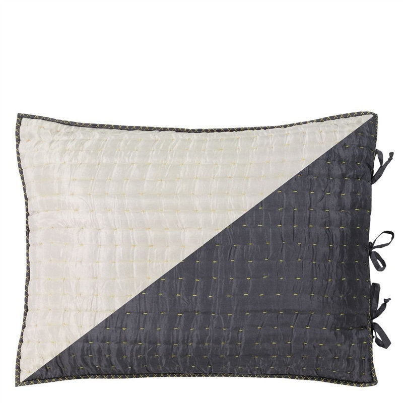 Chenevard Standard Pillowcases, Silver/Slate
