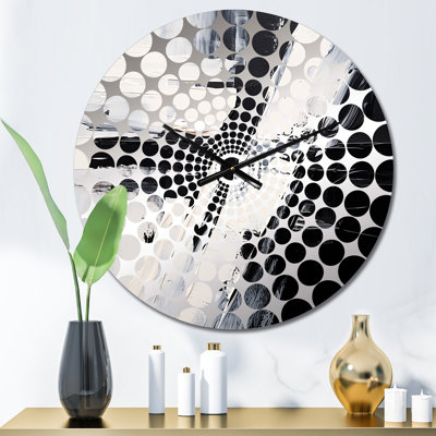 Shaindel - Horloge murale peinture abstraite