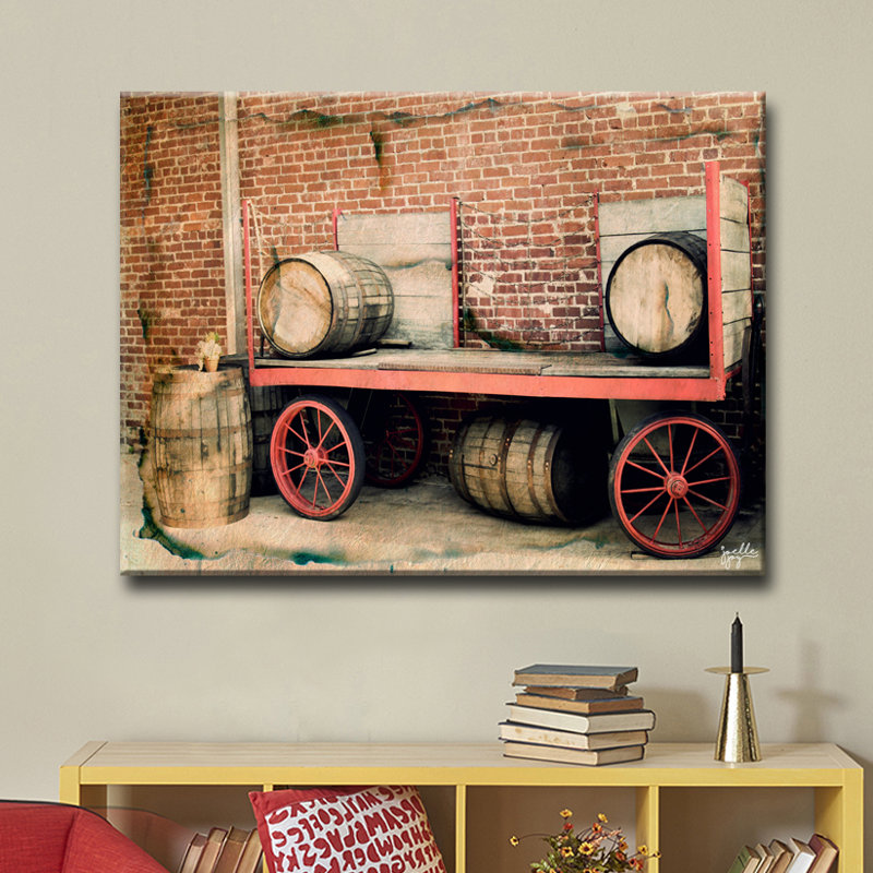 « wagon wheel », reproduction d’impression sur toile, H 12 po x l 16 po