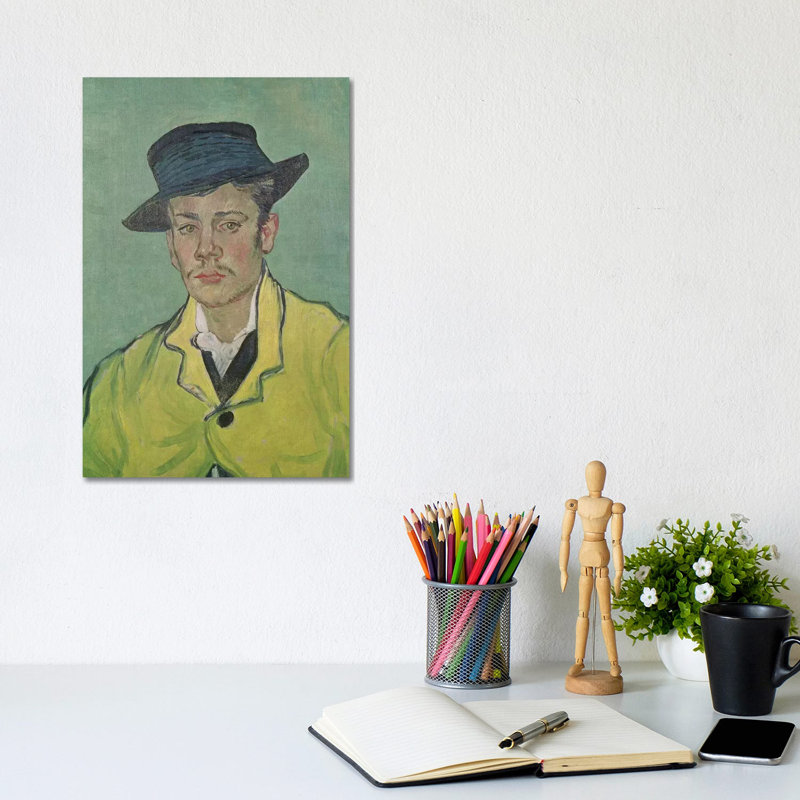 Portrait Of Armand Roulin, 1888 by Vincent Van Gogh - Wrapped Canvas Painting, 20.32 cm H x 30.48 cm W