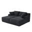 Canapé-lit double, canapé-lit désossé avec porte-gobelets et poches latérales, canapé-lit modulaire confortable à assise profonde pour le salon-1467288489