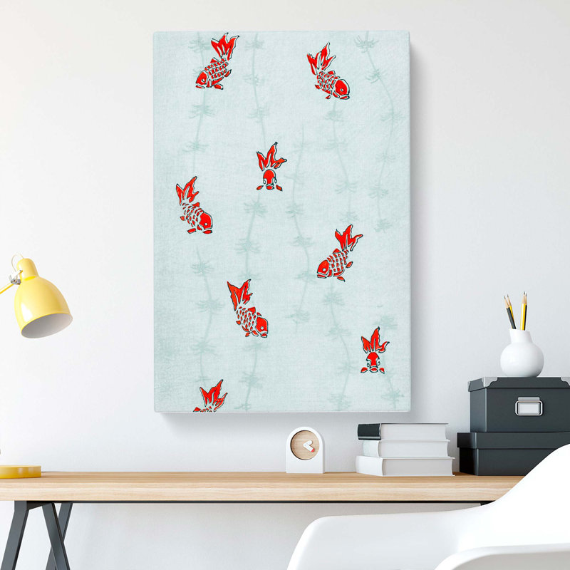 Goldfish by Watanabe Seitei - Wrapped Canvas, 91cm H x 60cm W x 3cm D