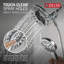 Ensemble de robinet de douche Delta Albion 14 Series avec pomme de douche double 2 en 1 In2ition avec douchette à main, ensemble de garniture de valve, chrome (valve non incluse)-100007093