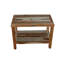 EcoDecors Rectangular Teak Shower Bench With Shelf-25158389