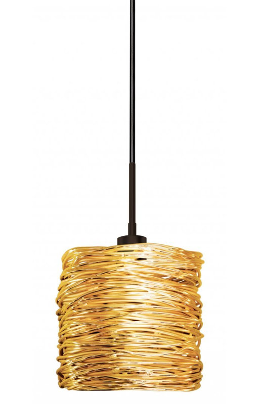 Dazzle 1 - Light Single Pendant, Gold Satin Nickel