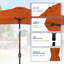 3M Large Square Paraso with UV, Garden Sun Shade Canopy Patio Outdoor Umbrella-1555254060
