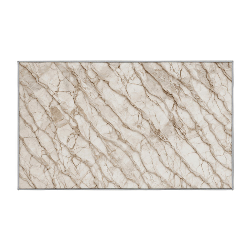 Machine Washable Gray Area Rug, Runner 2' x 4'