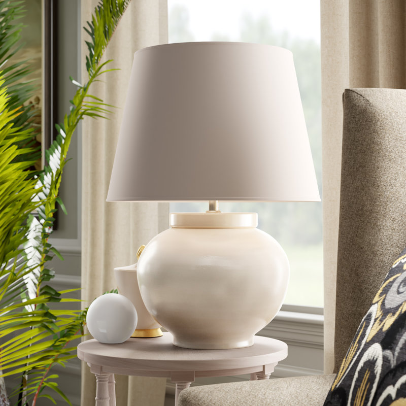 Ralph Lauren Home Carter Small Standard Table Lamp, White