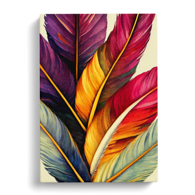 Beauteous Feathers - Wrapped Canvas