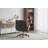 Leather Swivel Office Chair With Flip-up Armrests & Criss-cross Seat, Ergonomic Wide Seat Desk Chair With Wheels – Adjustable Rolling Chair For Home Office, Vanity, And Lounge-1221570802