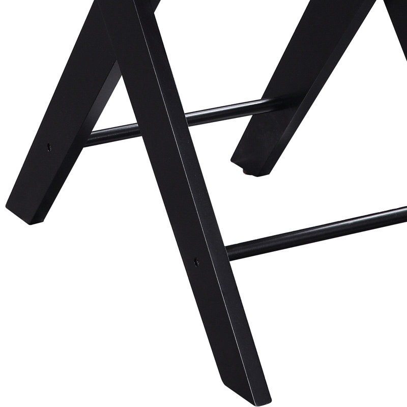 Table d'appoint avec plateau de table bordeaux vif intégré, pieds en X noirs élégants, poids de 19,74 lb, 13,05 po Largeur Élégant foncé lisse 24,24 po de hauteur, poids