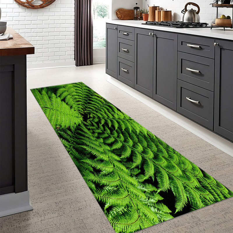Luxurious High-Pile Soft Type Printed Rug with an Intricate Floral Design for an Elegant Touch in Your Home Decor