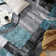 Fanton Modern Abstract Performance Gray/Ivory/Blue Area Rug