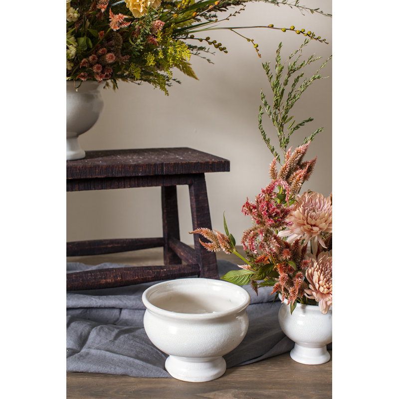 Handmade ceramic table vase Adair, H 5,25 po x l 6,75 po x P 6,75 po