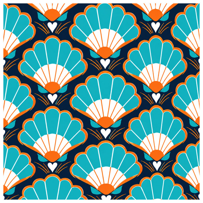 Couvre-lit matelassé bleu et orange, Twin
