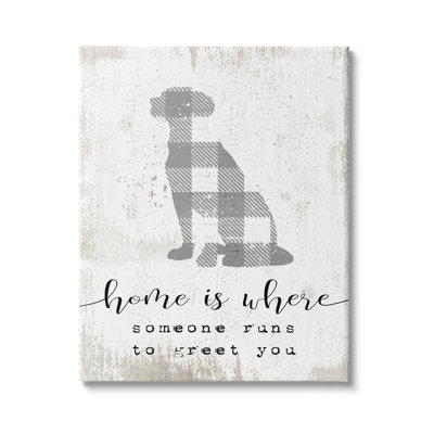 «Where Someone Runs To Greet You Dog» par Daphne Polselli - impression