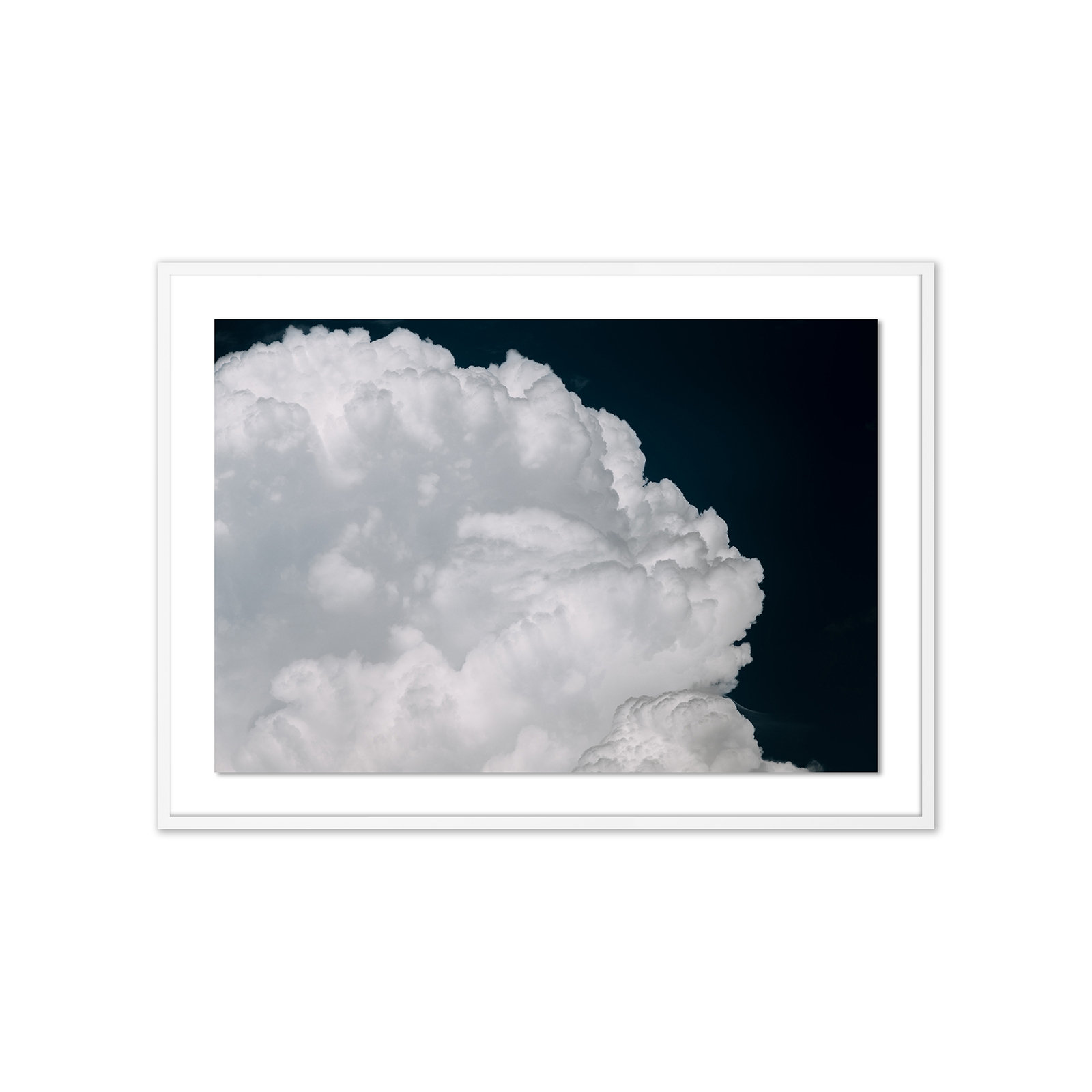 Cumulus by Michael Schauer, White, 35" H x 48" W x 2.5" D
