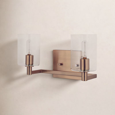 Haines 2 Light Transparent Dimmable Vanity Light