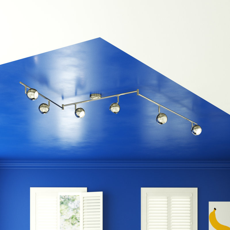 237cm 6 -Light Track Kit, No, Polished Chrome